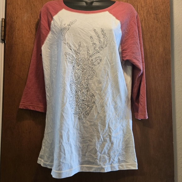 District fall deer baseball t-shirt szL - Picture 2 of 6